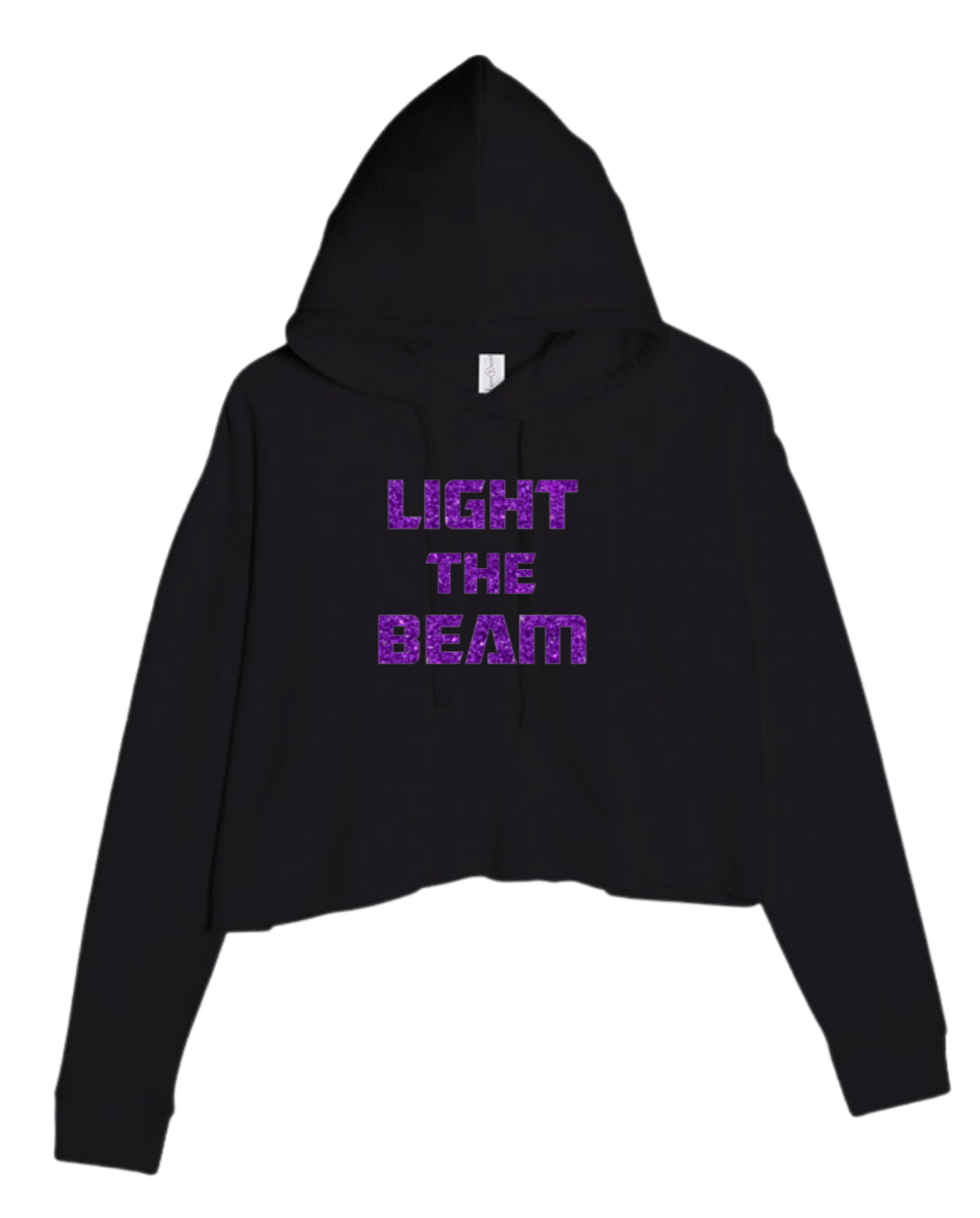 LIGHT THE BEAM CROPPED HOODIE